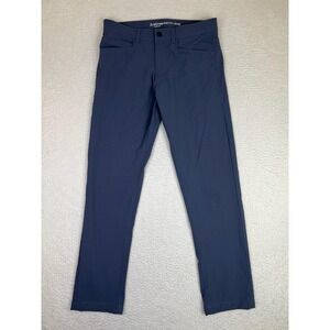Western Rise Pants Mens 30x32 Blue Evolution Classic Fit Chino Stretch Casual